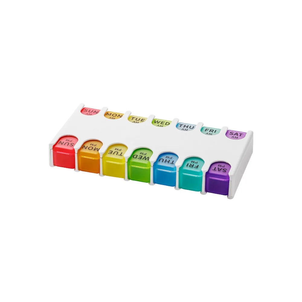 With 14 Compartment 7 Day Pill Organizer Moisture-proof Waterproof Medicine Storage Box Detachable Dust-proof Weekly Pill Case
With 14 Compartment 7 Day Pill Organizer Moisture-proof Waterproof Medicine Storage Box Detachable Dust-proof Weekly Pill Case