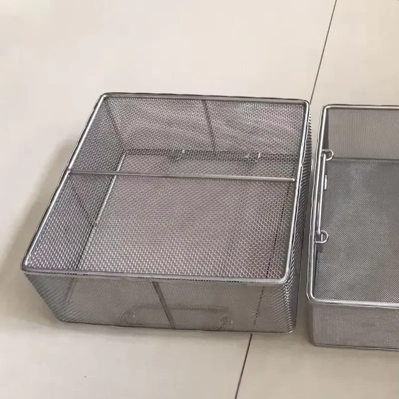 457*305mm Stainless Steel 304 Mesh Basket 2.54mm*2.54mm Hole Wire Mesh Basket
457*305mm Stainless Steel 304 Mesh Basket 2.54mm*2.54mm Hole Wire Mesh Basket