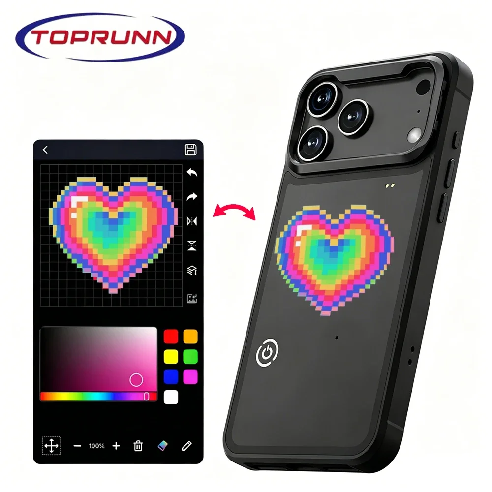 DIY Mode with APP Image Screen Case for IPhone 17 Pro Max Smart Function Phone Cases Anime Mobile Phone Accessories
DIY Mode with APP Image Screen Case for IPhone 17 Pro Max Smart Function Phone Cases Anime Mobile Phone Accessories