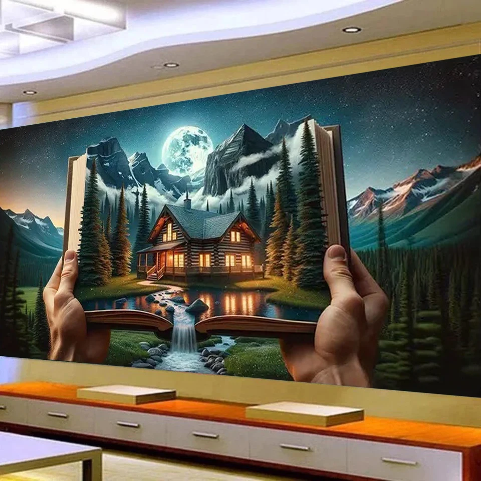 Cabin Moon Forest Tree 5D Diy Diamond Painting Fantasy Hand Book Landscape Full Square Round Diamond Embroidery Mosaic Decor
Cabin Moon Forest Tree 5D Diy Diamond Painting Fantasy Hand Book Landscape Full Square Round Diamond Embroidery Mosaic Decor