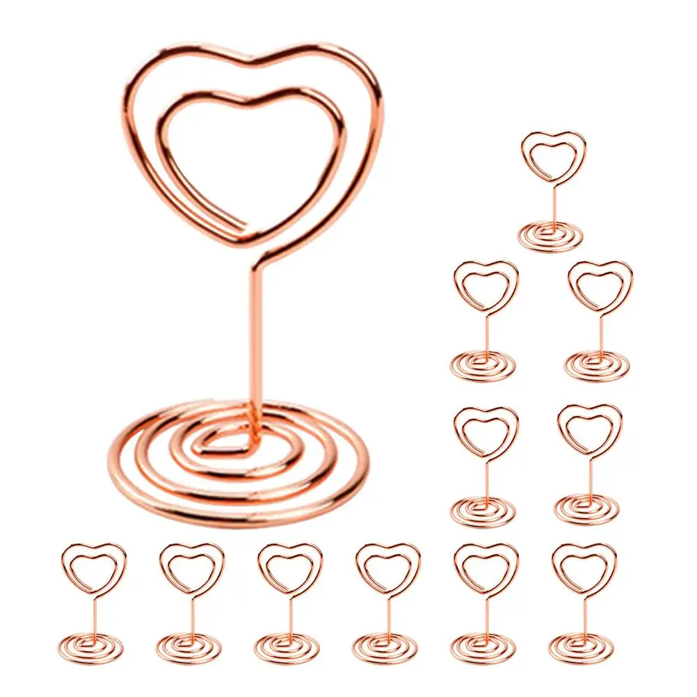 12pcs Heart Shaped Note Holders Metal Card Photo Clip Table Number Wedding Favors Place Cards Holder Rose Gold Durability
12pcs Heart Shaped Note Holders Metal Card Photo Clip Table Number Wedding Favors Place Cards Holder Rose Gold Durability