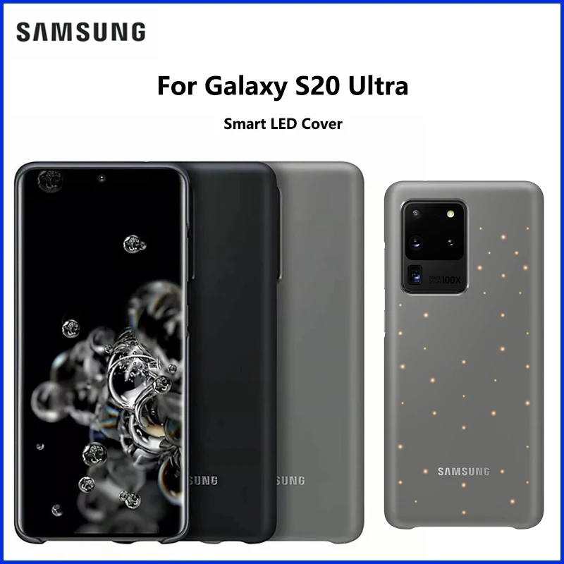 Оригинальный чехол Samsung LED для смартфона Galaxy S20 Ultra с LED-подсветкой для уведомлений и световыми эффектами, умный чехол с LED-подсветкой EF-KG988
Оригинальный чехол Samsung LED для смартфона Galaxy S20 Ultra с LED-подсветкой для уведомлений и световыми эффектами, умный чехол с LED-подсветкой EF-KG988