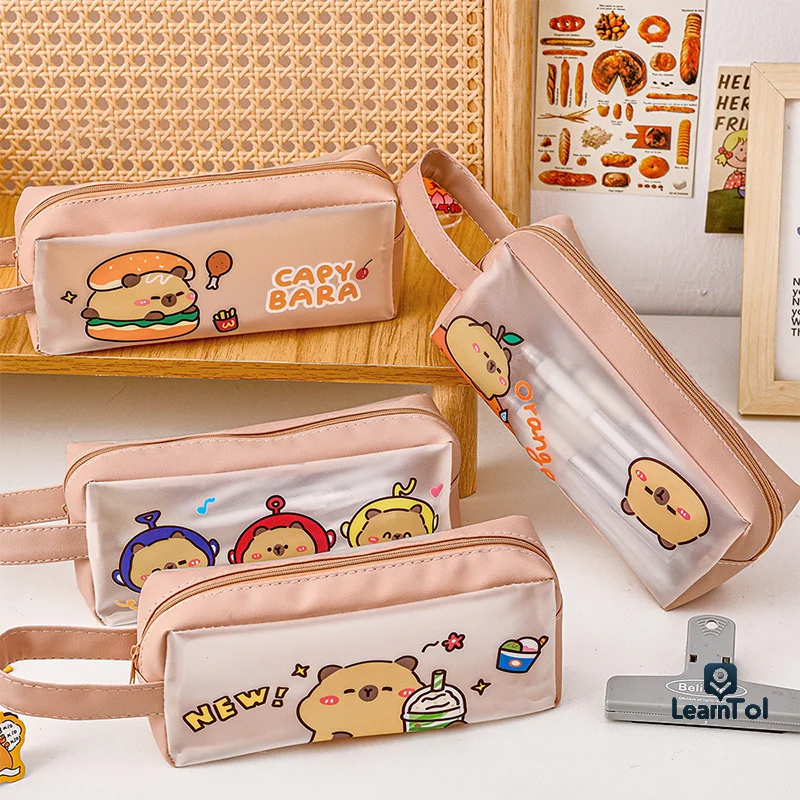 Simple Kawaii Pen Bag Cartoon Cute Capybara Pencil Case Portable Stationery Bag Large Capacity Waterproof Pencil Case Gifts
Simple Kawaii Pen Bag Cartoon Cute Capybara Pencil Case Portable Stationery Bag Large Capacity Waterproof Pencil Case Gifts