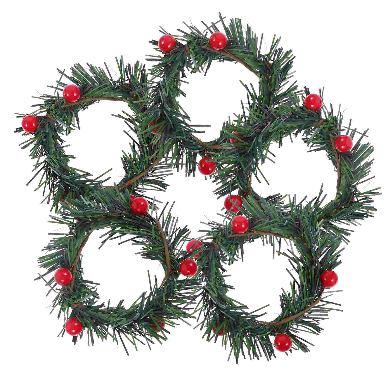 5 Pcs Christmas Simulated Rings Decors Xmas Door Dark Green Table Centerpieces Bride
5 Pcs Christmas Simulated Rings Decors Xmas Door Dark Green Table Centerpieces Bride