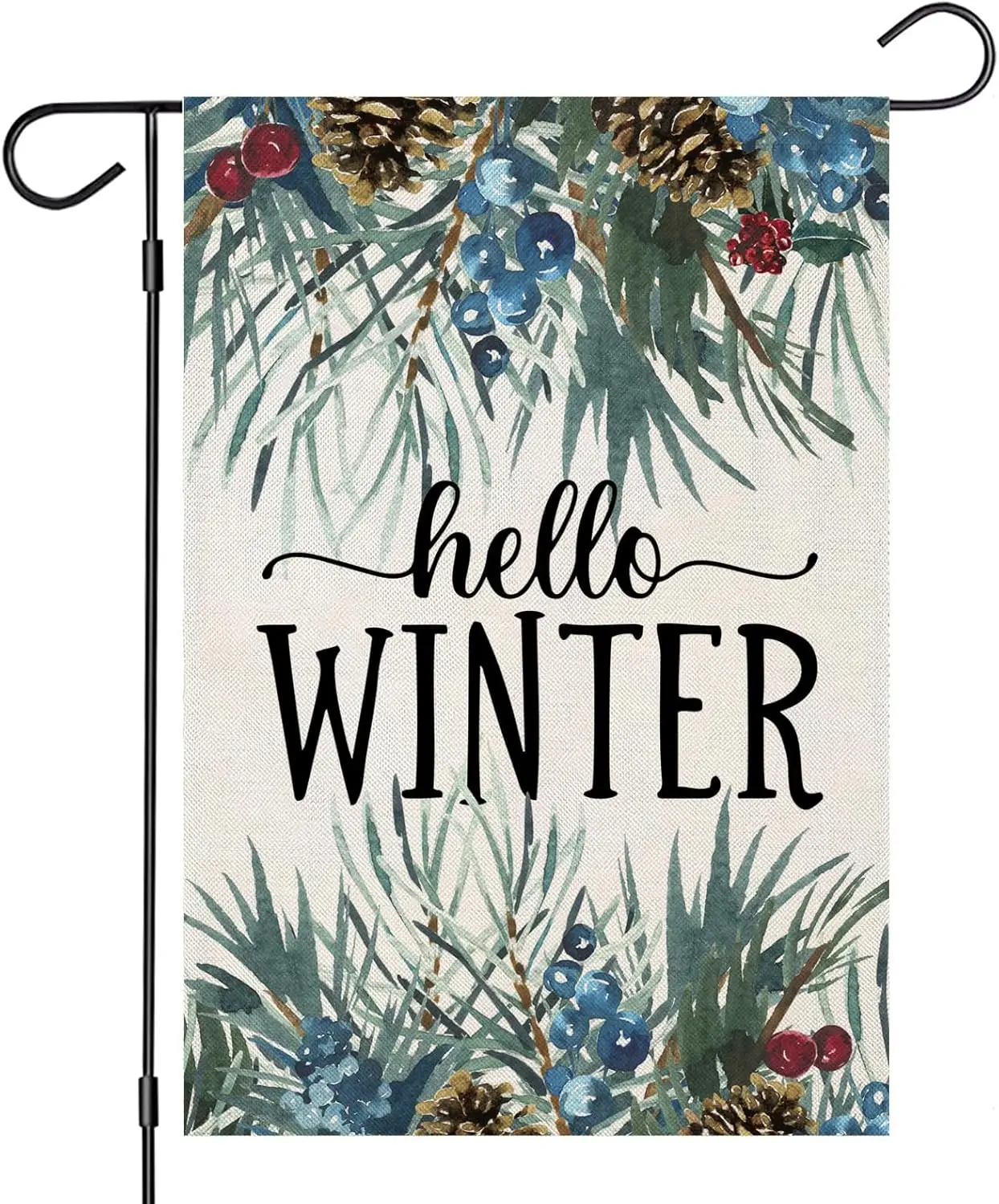 Флаги для зимнего сада Hello Winter Garden 12x18 дюймов, вертикальные двусторонние, сосновые парики, маленькие дворы, украшения для улицы, Рождество, сезон F
Флаги для зимнего сада Hello Winter Garden 12x18 дюймов, вертикальные двусторонние, сосновые парики, маленькие дворы, украшения для улицы, Рождество, сезон F