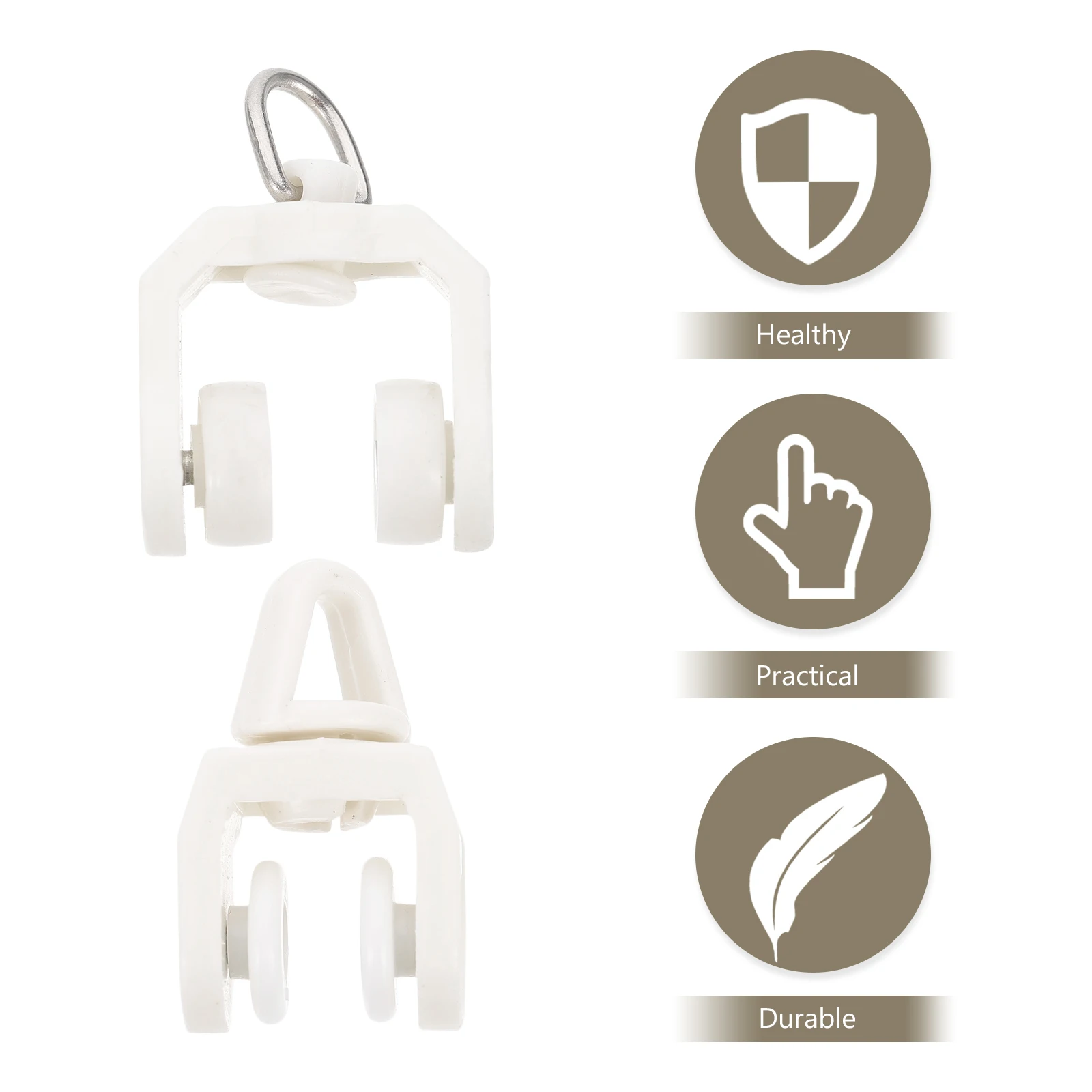 Pearl Track Pulley Silent Multi-purpose Curtain Gliders Plastic Wheeled Carriers Easy Install Beige
Pearl Track Pulley Silent Multi-purpose Curtain Gliders Plastic Wheeled Carriers Easy Install Beige