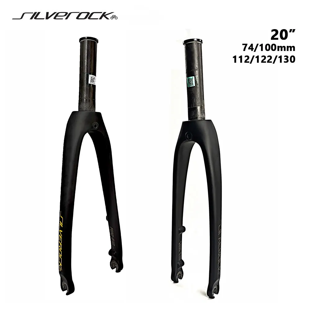 SILVEROCK MINI-01D Carbon Fork Disc Brake Caliper 20in 406 451 74mm 100mm Flat Mount upgrade for FNHON Minivelo Folding Bike 
SILVEROCK MINI-01D Carbon Fork Disc Brake Caliper 20in 406 451 74mm 100mm Flat Mount upgrade for FNHON Minivelo Folding Bike