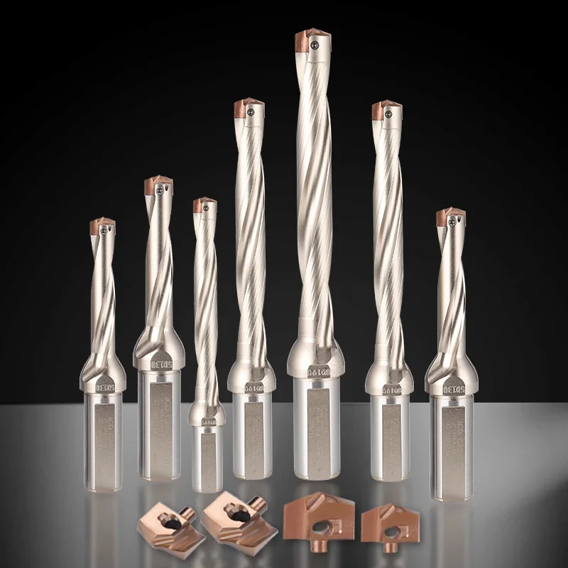 Benchtop internal coolant for deep hole drilling tools, numerical control replaceable solid carbide bit