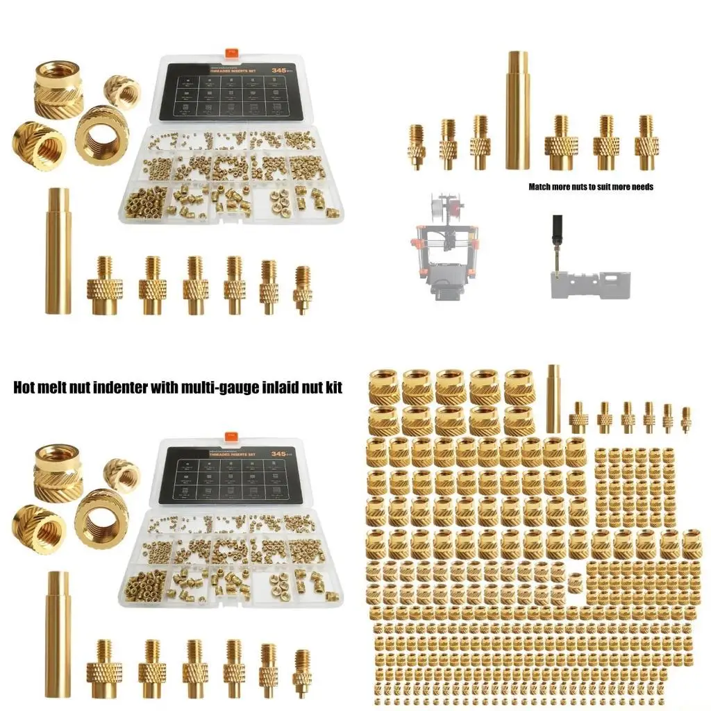 Латунная гайка с термовкладышем, набор железных наконечников для паяльника от 2 до 8, инструмент для 3D-печати
Латунная гайка с термовкладышем, набор железных наконечников для паяльника от 2 до 8, инструмент для 3D-печати