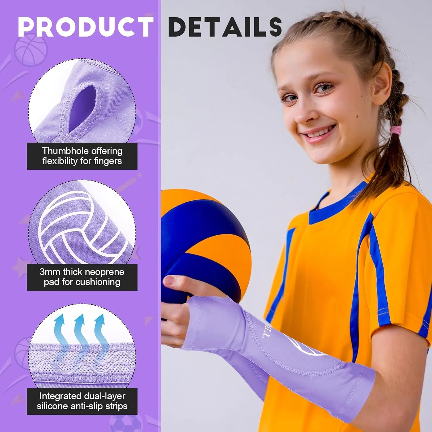 Volleyball Arm Sleeve Gloves Forearm Compression Test Training Basketball Wrist Support Brace Protector Sport Arm Guard
Volleyball Arm Sleeve Gloves Forearm Compression Test Training Basketball Wrist Support Brace Protector Sport Arm Guard