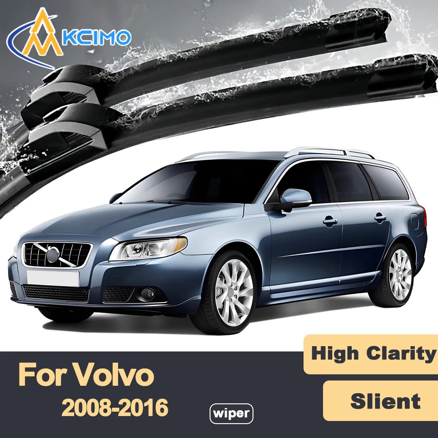 Premium Rubber Durable Silent Windshield Wiper Blades 2pcs for Volvo V70 2008-2016 XC70 Front Wiper Blades Set
Premium Rubber Durable Silent Windshield Wiper Blades 2pcs for Volvo V70 2008-2016 XC70 Front Wiper Blades Set