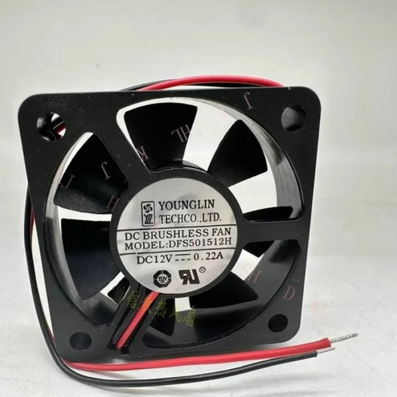 N NEW FOR YOUNGLIN DFS501512H DC12V 0.22A 50*15MM Cooling Fan
N NEW FOR YOUNGLIN DFS501512H DC12V 0.22A 50*15MM Cooling Fan