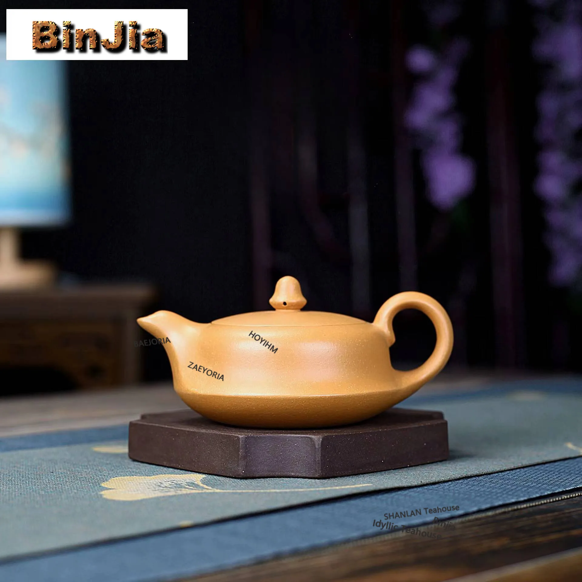 170ml Yixing Purple Clay Teapots Handmade Curve Pot Raw Ore Gold Section Mud Kettle With Filter Zisha Tea Set Cha Collection
170ml Yixing Purple Clay Teapots Handmade Curve Pot Raw Ore Gold Section Mud Kettle With Filter Zisha Tea Set Cha Collection