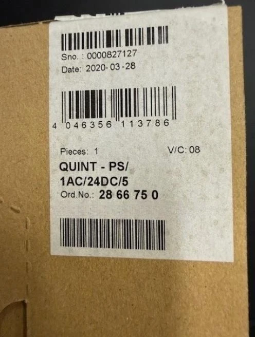 Brand New Original QUINT-PS/1AC/24DC/5 2866750 QUINT-PS/1AC/24DC/10 2866763 QUINT-PS/1AC/24DC/20 2866776 2866747 Fast Delivery
Brand New Original QUINT-PS/1AC/24DC/5 2866750 QUINT-PS/1AC/24DC/10 2866763 QUINT-PS/1AC/24DC/20 2866776 2866747 Fast Delivery