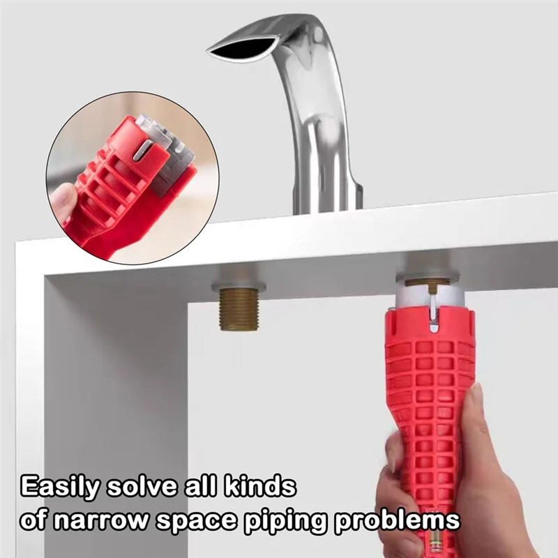 2 Pcs Sink Wrench Tool,8 In1 Faucet Wrench Tool, Multifunctional Sink Wrench,Water Pipe Wrench For Toilets And Kitchens,
2 Pcs Sink Wrench Tool,8 In1 Faucet Wrench Tool, Multifunctional Sink Wrench,Water Pipe Wrench For Toilets And Kitchens,