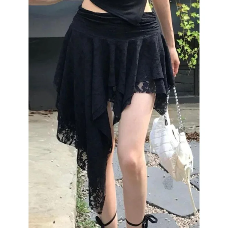 Irregular Lace Skirt Half-length A-Line Skirt Women's Spring Summer Autumn Fashion Elegant Lace Skirt for Ladies
Irregular Lace Skirt Half-length A-Line Skirt Women's Spring Summer Autumn Fashion Elegant Lace Skirt for Ladies