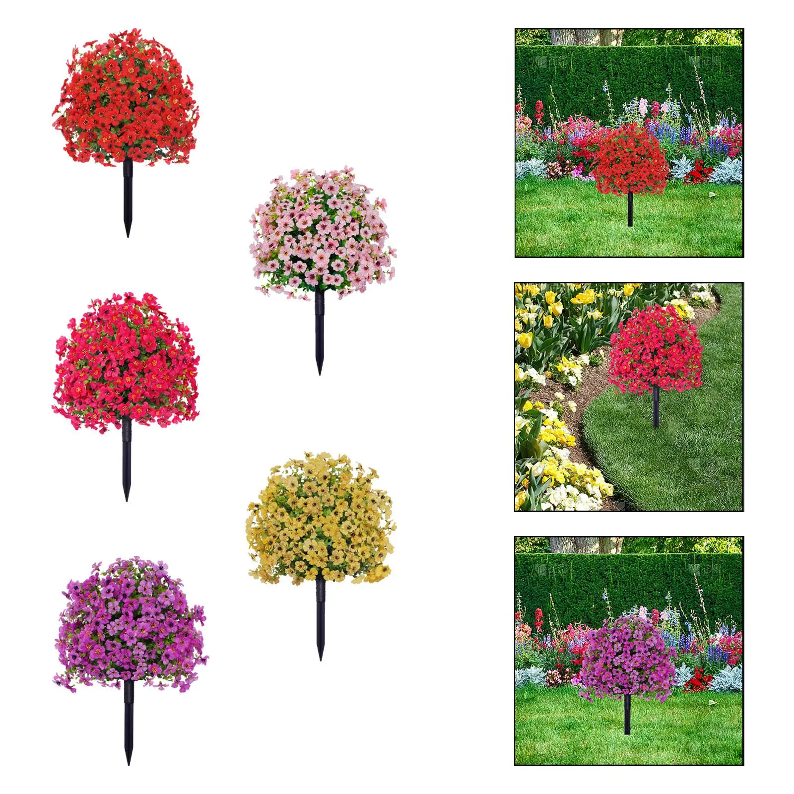 Violet Flower Stake for Garden, Faux Greenery Shrubs for Home And Outdoor Use
Violet Flower Stake for Garden, Faux Greenery Shrubs for Home And Outdoor Use