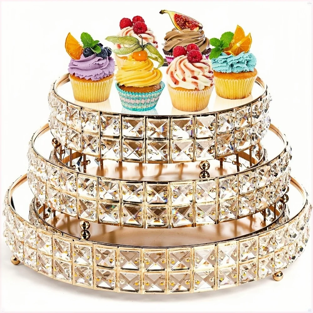 Набор из 3 подставок для торта из хрусталя с зеркальным покрытием, 14, 12, 10 дюймов, металлические подставки-пьедесталы золотого цвета, круглые тарелки для десертов, для дня рождения
Набор из 3 подставок для торта из хрусталя с зеркальным покрытием, 14, 12, 10 дюймов, металлические подставки-пьедесталы золотого цвета, круглые тарелки для десертов, для дня рождения