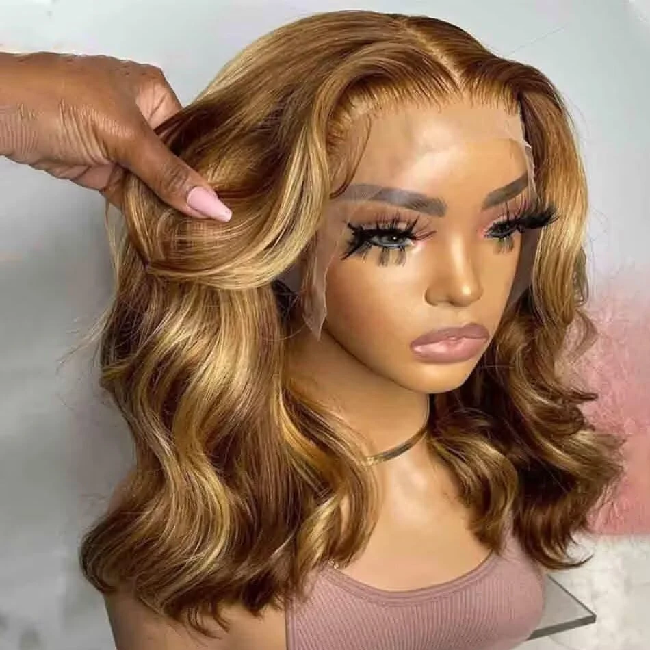 Honey Blonde Bob Wig Human Hair 14 Inch 13x4 Body Wave 4/27 Highlight Ombre HD Lace Front Wigs Human Hair Pre Plucked Glueless Lace Frontal Bob Wigs for Women Colored Wig
Honey Blonde Bob Wig Human Hair 14 Inch 13x4 Body Wave 4/27 Highlight Ombre HD Lace Front Wigs Human Hair Pre Plucked Glueless Lace Frontal Bob Wigs for Women Colored Wig