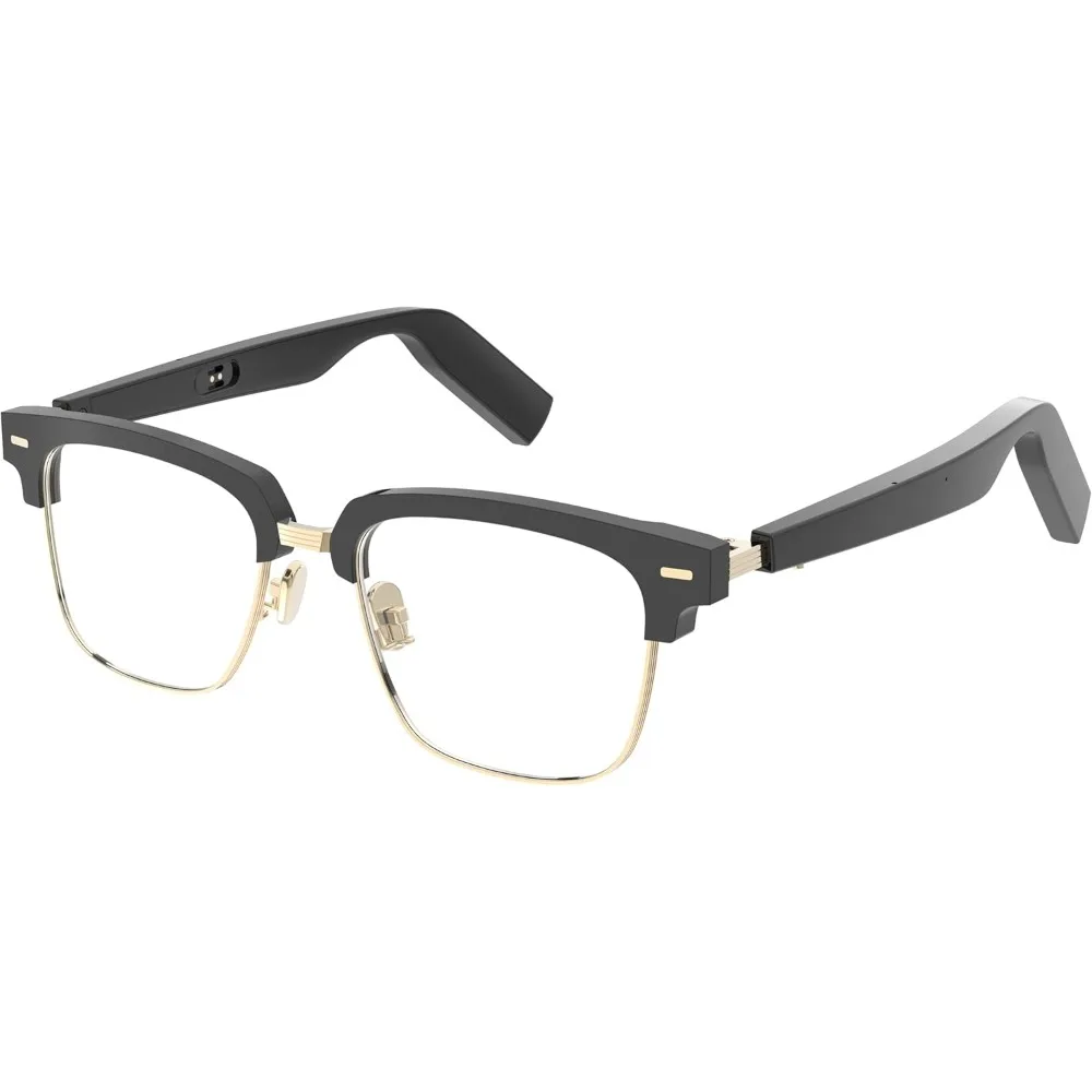 Smart Bluetooth Audio Glasses, Open Ear Speaker, Metal Frame with Optical Lens Replaceable for Reading Gaming Driving
Smart Bluetooth Audio Glasses, Open Ear Speaker, Metal Frame with Optical Lens Replaceable for Reading Gaming Driving