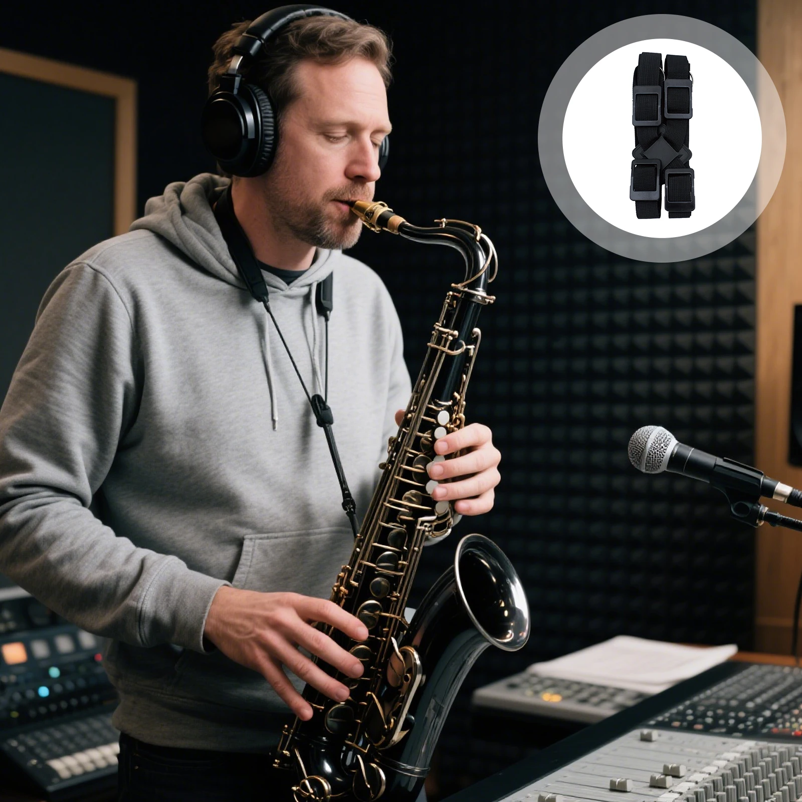 1pcs Adjustable Shoulder Harness For Alto Tenor Sax Replacement Durable Wear Resistant Accessoriespressure Neck Strap
1pcs Adjustable Shoulder Harness For Alto Tenor Sax Replacement Durable Wear Resistant Accessoriespressure Neck Strap