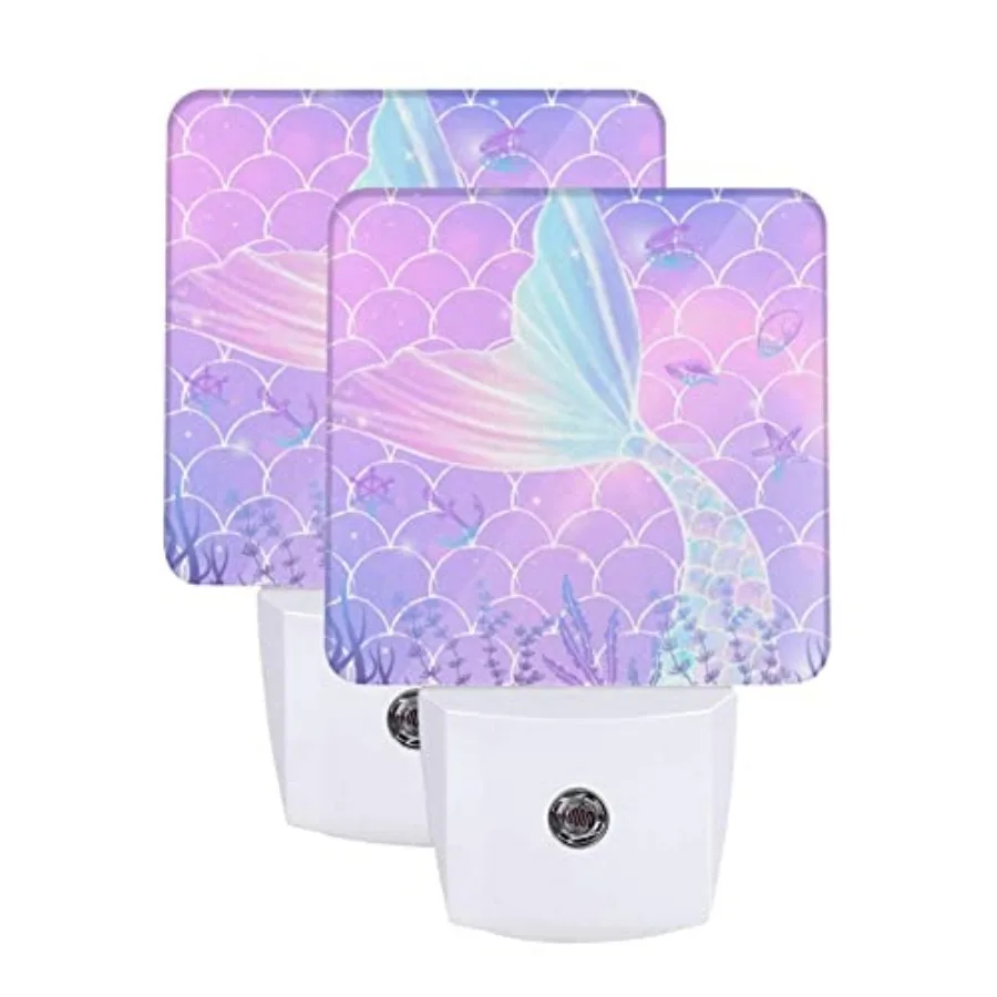 LED Night Light 2 PCS Mermaid Night Light Cute Lamp Plug-in LED Nightlights Dusk to Dawn Sensor Night Lamp for Bedroom Room Nur
LED Night Light 2 PCS Mermaid Night Light Cute Lamp Plug-in LED Nightlights Dusk to Dawn Sensor Night Lamp for Bedroom Room Nur