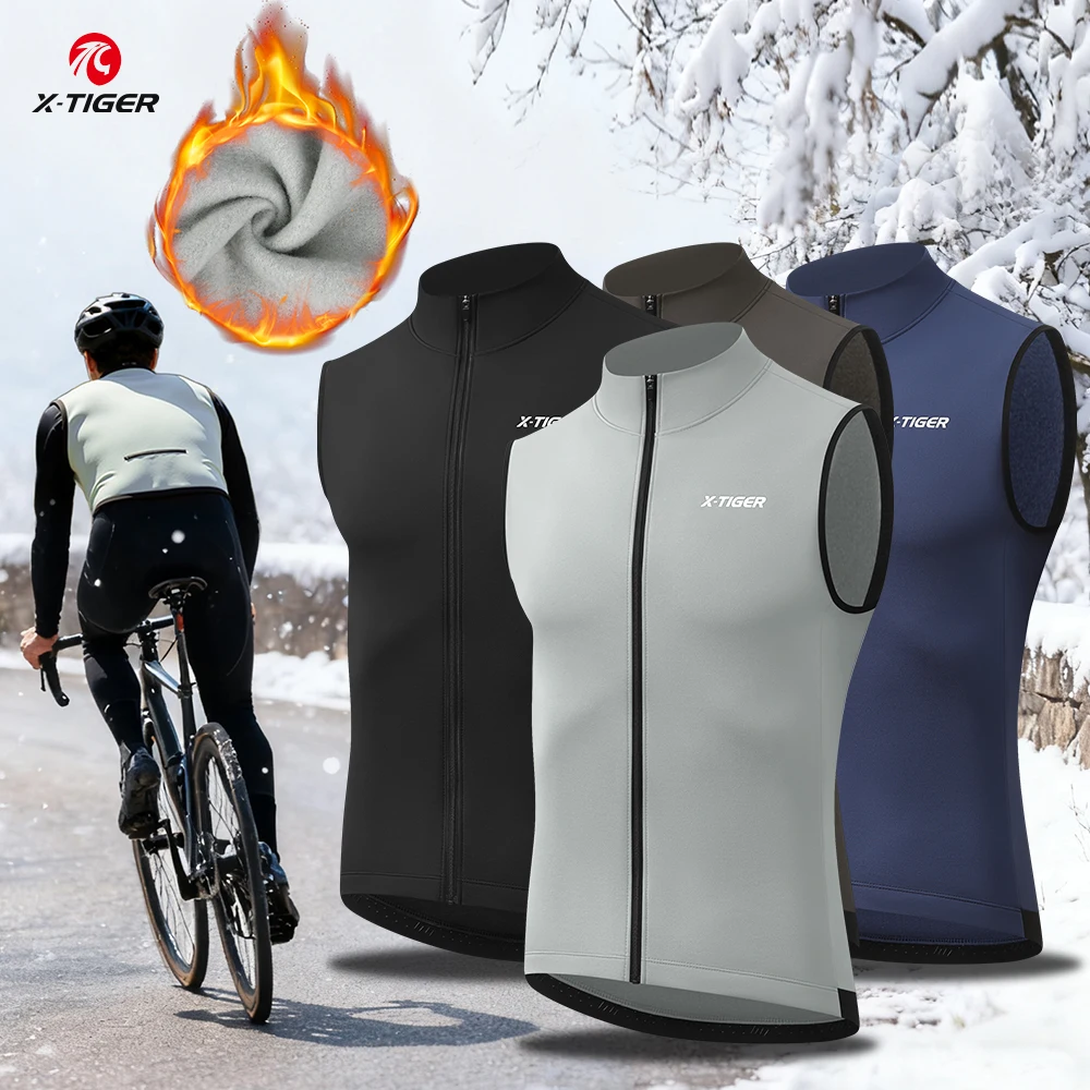 X-TIGER Winter Thermal Fleece Cycling Vest Windproof Bike Waistcoat Sleeveless Jacket for Men Women Multiple Colors
X-TIGER Winter Thermal Fleece Cycling Vest Windproof Bike Waistcoat Sleeveless Jacket for Men Women Multiple Colors