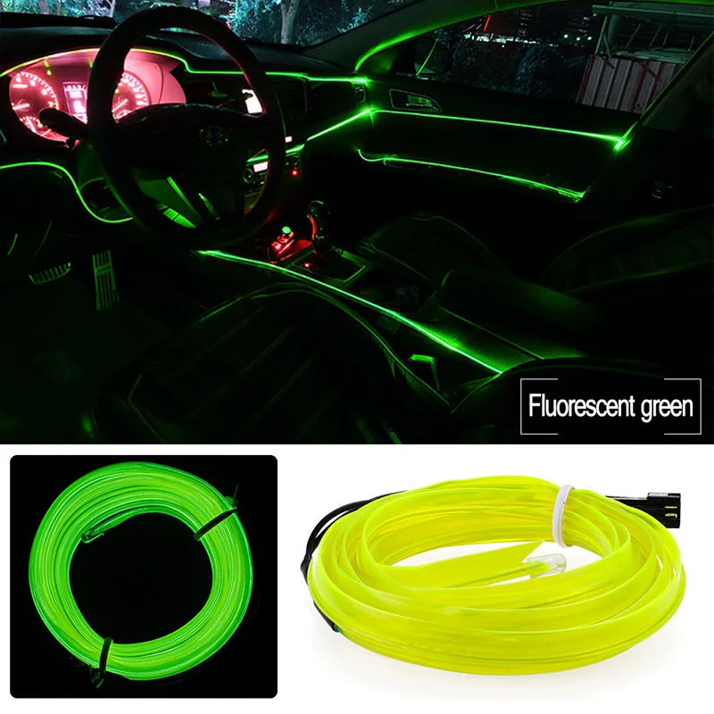 5M Car Accessories LED Atmosphere Lamp USB EL Cold Light Line Decorative Dashboard Console/door/roof DIY Ambient Lights Interior
5M Car Accessories LED Atmosphere Lamp USB EL Cold Light Line Decorative Dashboard Console/door/roof DIY Ambient Lights Interior
