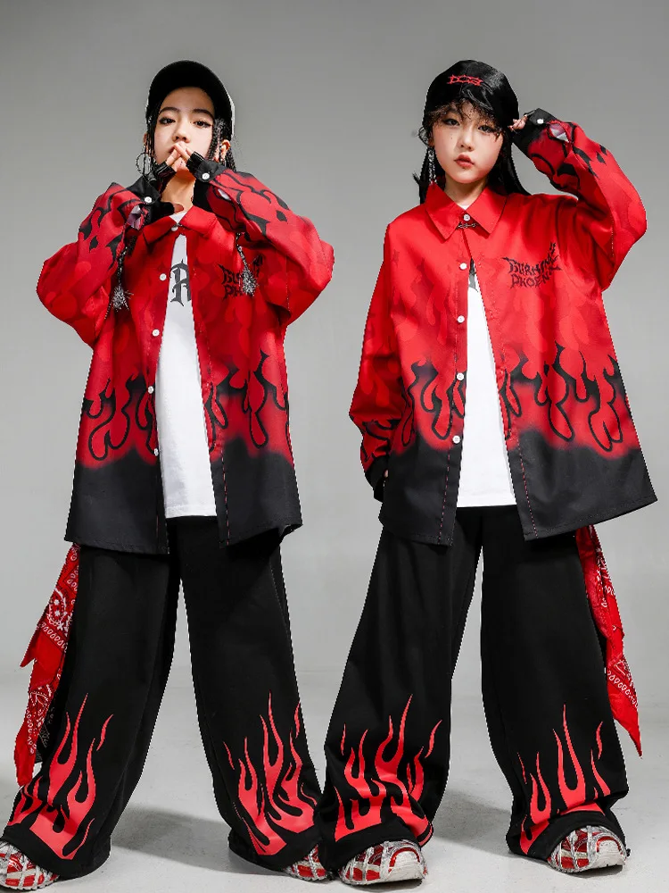 2025 Children Hip Hop Dance Performance Clothing For Girls Black Red Loose Outfits Boys Fashion Modern Jazz Dance Costumes
2025 Children Hip Hop Dance Performance Clothing For Girls Black Red Loose Outfits Boys Fashion Modern Jazz Dance Costumes