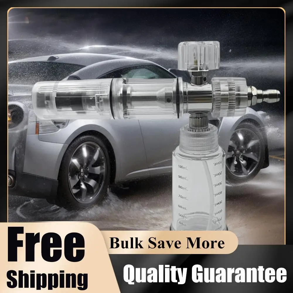 100ml Soap Foam Spray Bottle Adjustable 4500PSI Pressure Washer Gun with 1/4 Inch Quick Connector Water Foam Pot for Car Wash
100ml Soap Foam Spray Bottle Adjustable 4500PSI Pressure Washer Gun with 1/4 Inch Quick Connector Water Foam Pot for Car Wash