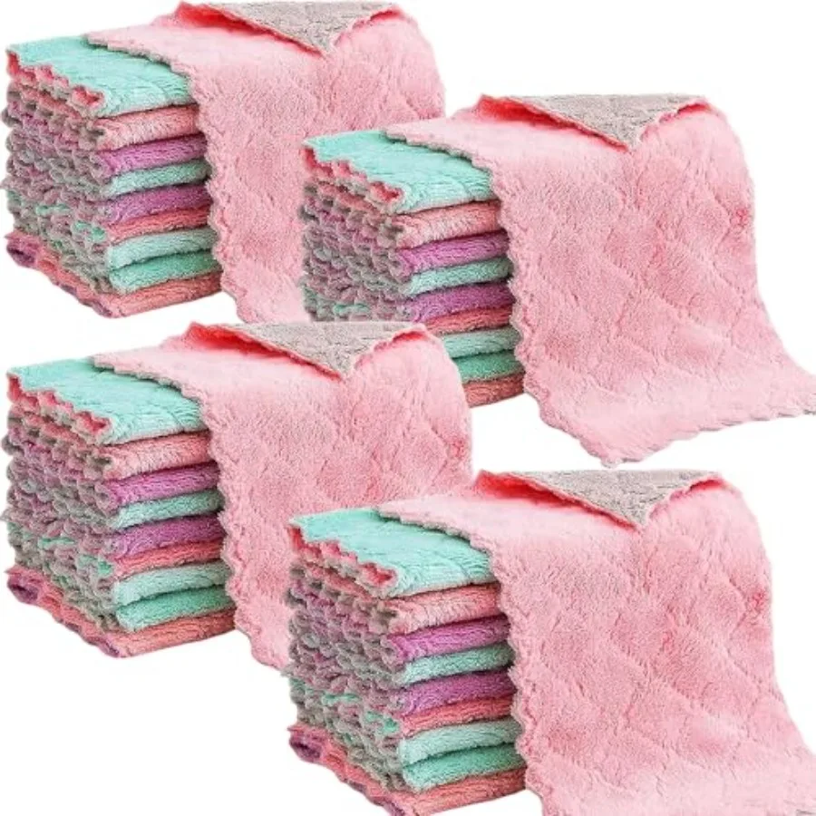 Reusable Microfiber Kitchen Cleaning Cloths Super Absorbent, Quick-Drying Dish Towels for Kitchen Car Furniture Bowl Tea. 10.6"
Reusable Microfiber Kitchen Cleaning Cloths Super Absorbent, Quick-Drying Dish Towels for Kitchen Car Furniture Bowl Tea. 10.6"