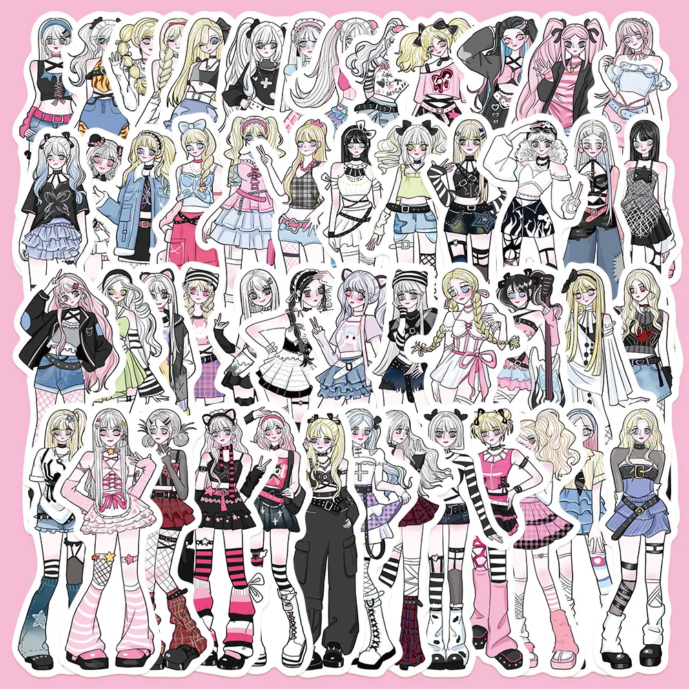 50pcs Cartoon Sweet Cool Hot Girl Series Graffiti Sticker Suitable for Helmet Desktop Wall Decoration DIY Sticker Pack Wholesale
50pcs Cartoon Sweet Cool Hot Girl Series Graffiti Sticker Suitable for Helmet Desktop Wall Decoration DIY Sticker Pack Wholesale