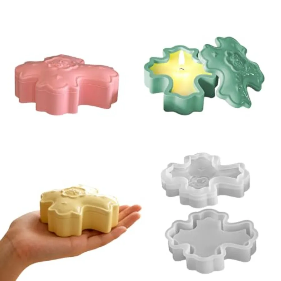 2 Packs DIY Silicone Mold Set for Easter Cross Storage Box, Wax Candle Holders, Resin Epoxy, Concrete Cement Craft Making - Jew
2 Packs DIY Silicone Mold Set for Easter Cross Storage Box, Wax Candle Holders, Resin Epoxy, Concrete Cement Craft Making - Jew
