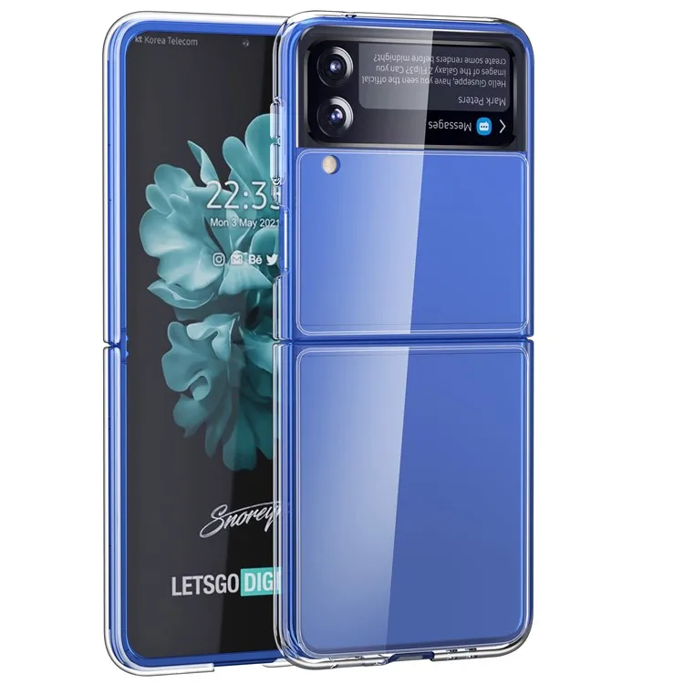 Clear Phone Case for Samsung Galaxy Z Flip3 5G, Hard PC Shock-Absorbing Back Cover
Clear Phone Case for Samsung Galaxy Z Flip3 5G, Hard PC Shock-Absorbing Back Cover