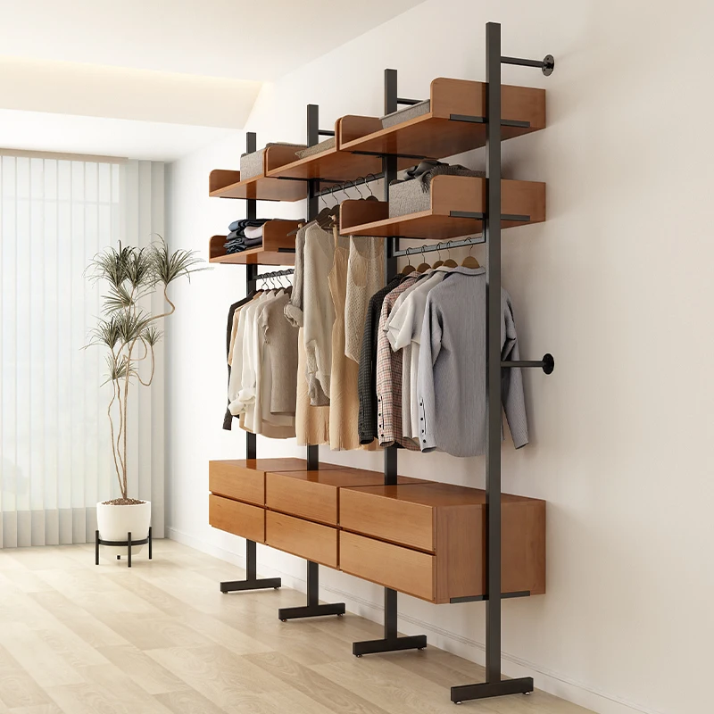 Metal Open Coat Rack for Bedroom Wrought Iron Walk-In Closet Hanger with Assembly Shelf Ironwork Organizer for Living Room
Metal Open Coat Rack for Bedroom Wrought Iron Walk-In Closet Hanger with Assembly Shelf Ironwork Organizer for Living Room