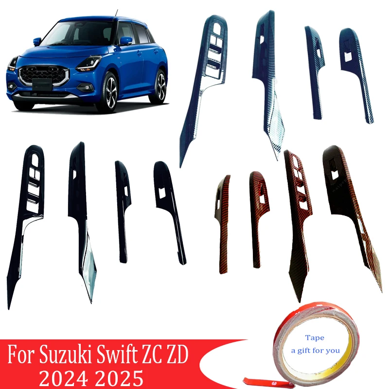 RHD для Suzuki Swift ZC/ZD серии 2024 2025 ABS углеродное волокно, переключатель подъема окна автомобиля, кнопка, накладка, рамка, наклейка, аксессуары
RHD для Suzuki Swift ZC/ZD серии 2024 2025 ABS углеродное волокно, переключатель подъема окна автомобиля, кнопка, накладка, рамка, наклейка, аксессуары