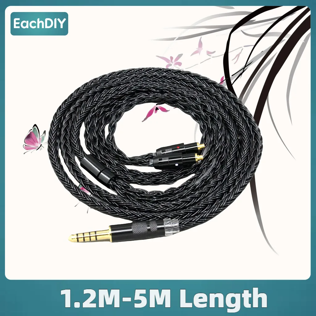 16 Core Earphone Cable For Shure SRH1540 SRH1840 SRH1440 Headphone Black Braided 8871
16 Core Earphone Cable For Shure SRH1540 SRH1840 SRH1440 Headphone Black Braided 8871