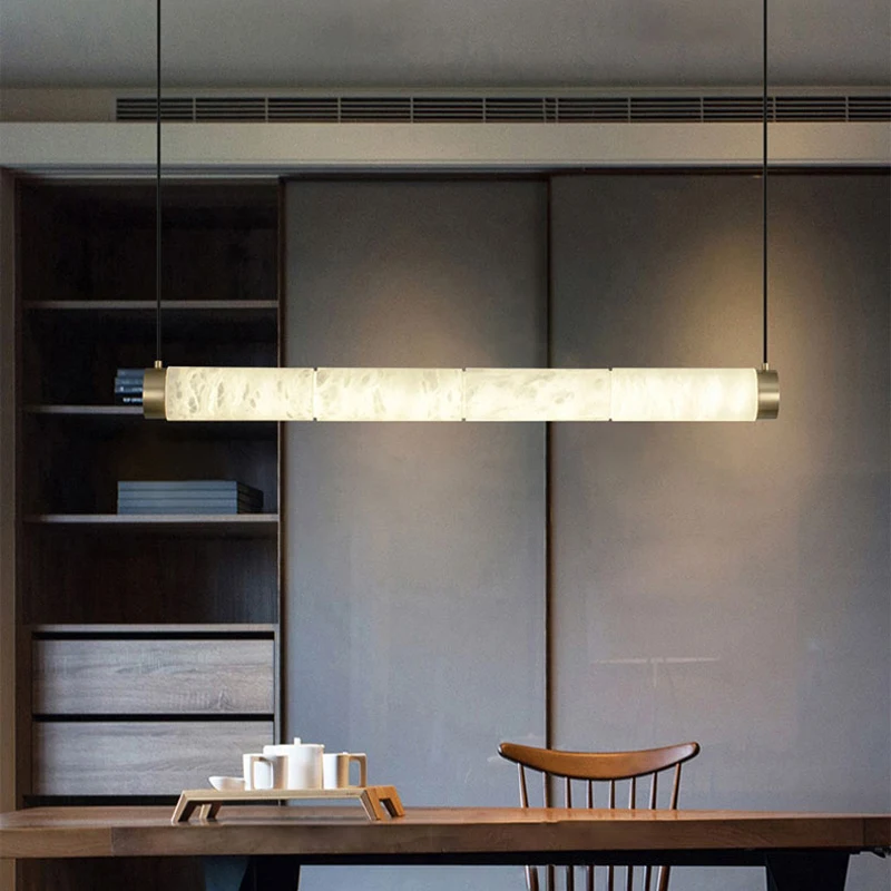 Modern Light Luxury Designer Creative Long Strip Natural Marble Chandelier Restaurant Bar Study LED Chandelier
Modern Light Luxury Designer Creative Long Strip Natural Marble Chandelier Restaurant Bar Study LED Chandelier