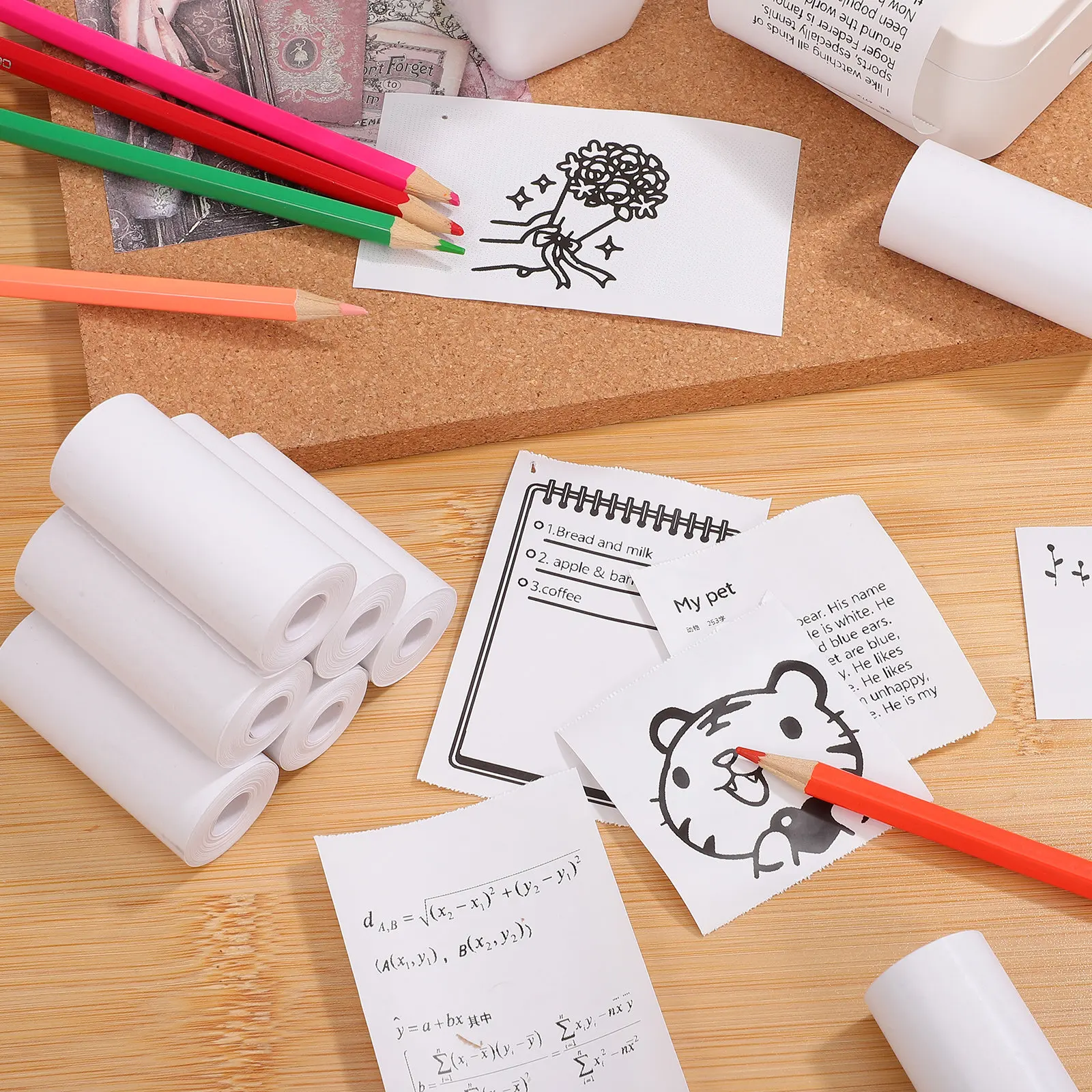 10 Rolls Thermal Paper Clear Printing Long Lasting Results Versatile Functionality Easy to Use Sticker Printer
10 Rolls Thermal Paper Clear Printing Long Lasting Results Versatile Functionality Easy to Use Sticker Printer