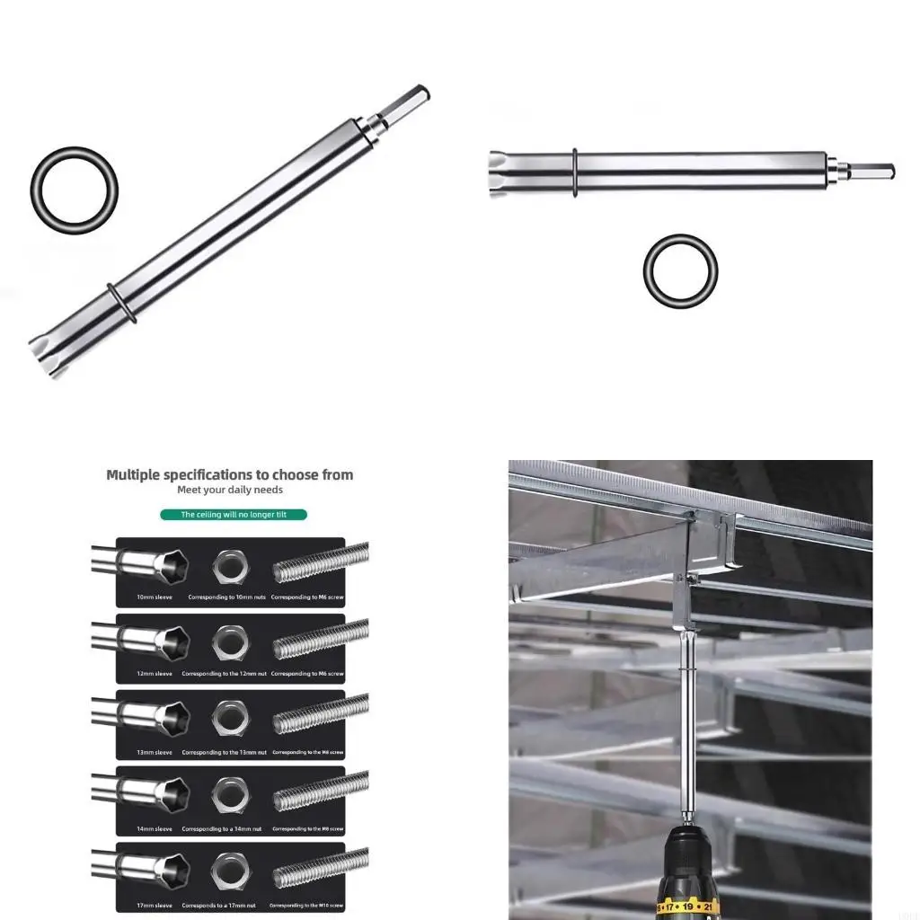 Socket Adapter Ceiling Leveling Sleeve 10-17mm Stainless Steel Lengthening Rod
Socket Adapter Ceiling Leveling Sleeve 10-17mm Stainless Steel Lengthening Rod