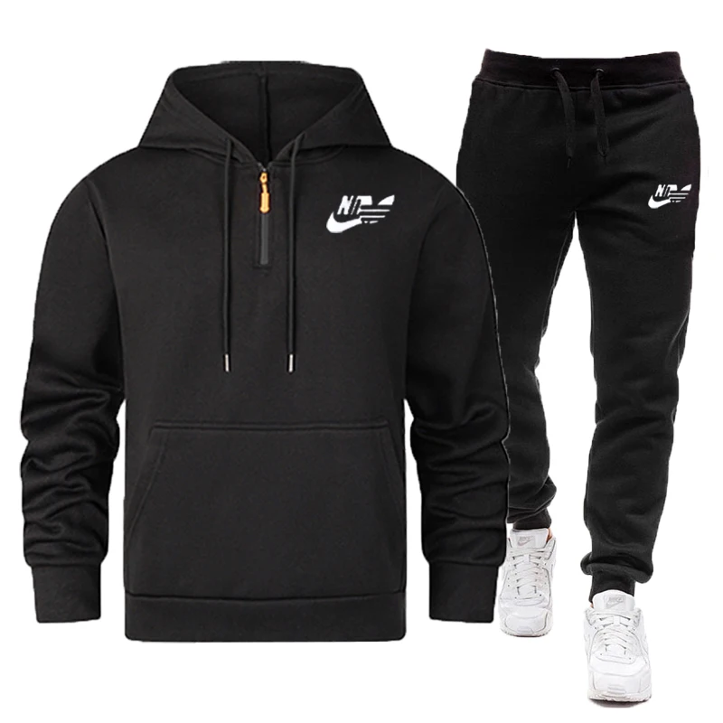 Sports Suit Hooded Sweatshirt Sports Pants Warm Two-piece Set Breathable Men's Tracksuits Slim fit Fitness Leisure Running Suit
Sports Suit Hooded Sweatshirt Sports Pants Warm Two-piece Set Breathable Men's Tracksuits Slim fit Fitness Leisure Running Suit