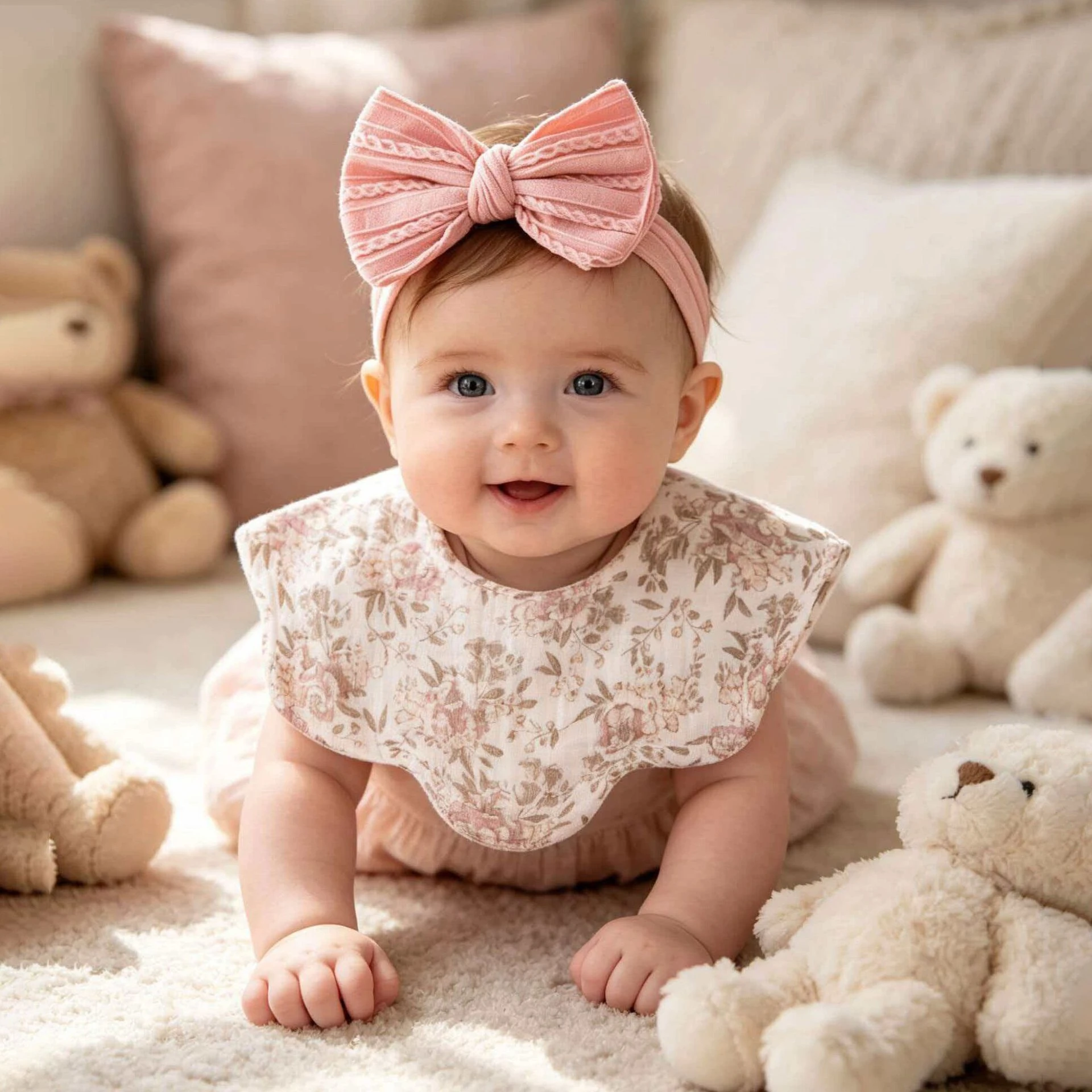 1Set New Cotton Baby Feeding Drool Bib Bow Headbands Print Saliva Towel Burp Cloth For Newborn Toddler Kids Bibs Hairband
1Set New Cotton Baby Feeding Drool Bib Bow Headbands Print Saliva Towel Burp Cloth For Newborn Toddler Kids Bibs Hairband