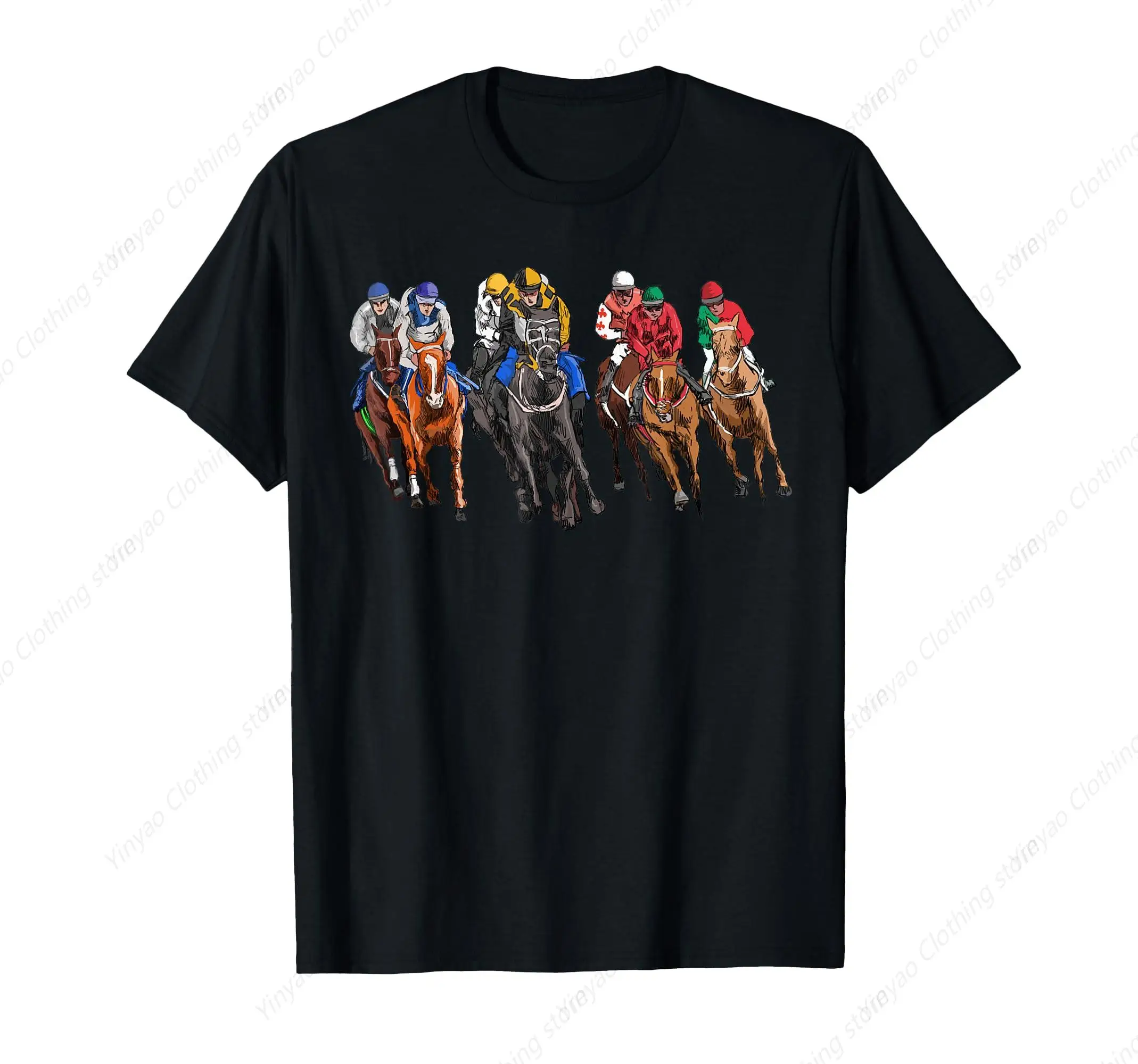 Fun Jockey Printed Men's Shirt Derby Rider Track Gift T-shirt Pure Cotton Breathable Black T shirt
Fun Jockey Printed Men's Shirt Derby Rider Track Gift T-shirt Pure Cotton Breathable Black T shirt