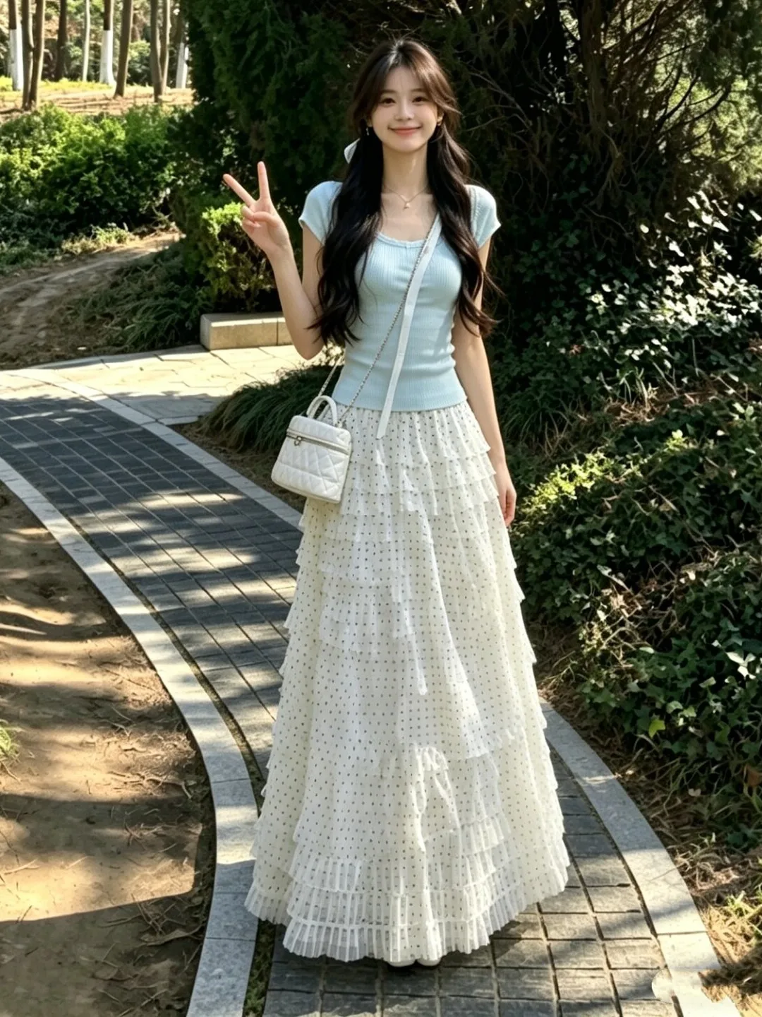 Stunning Cake Half Skirt Set Summer Fashionable Two-Piece Suit Beautiful Unique Top Short Sleeve Comfortable Cotton T-Shirt
Stunning Cake Half Skirt Set Summer Fashionable Two-Piece Suit Beautiful Unique Top Short Sleeve Comfortable Cotton T-Shirt