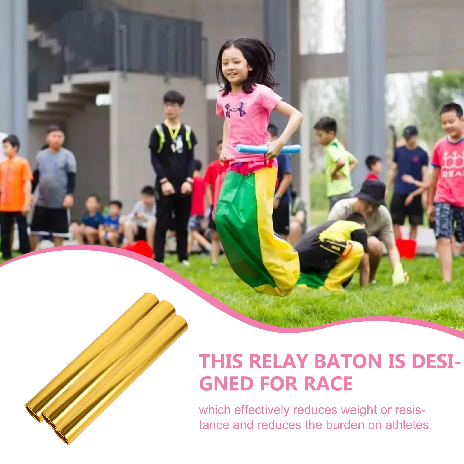 3pcs Relay Aluminum Alloy Track Race Sticks Kids Sports Track Relaying Stick Tools Outdoor Fitness Equipment
3pcs Relay Aluminum Alloy Track Race Sticks Kids Sports Track Relaying Stick Tools Outdoor Fitness Equipment