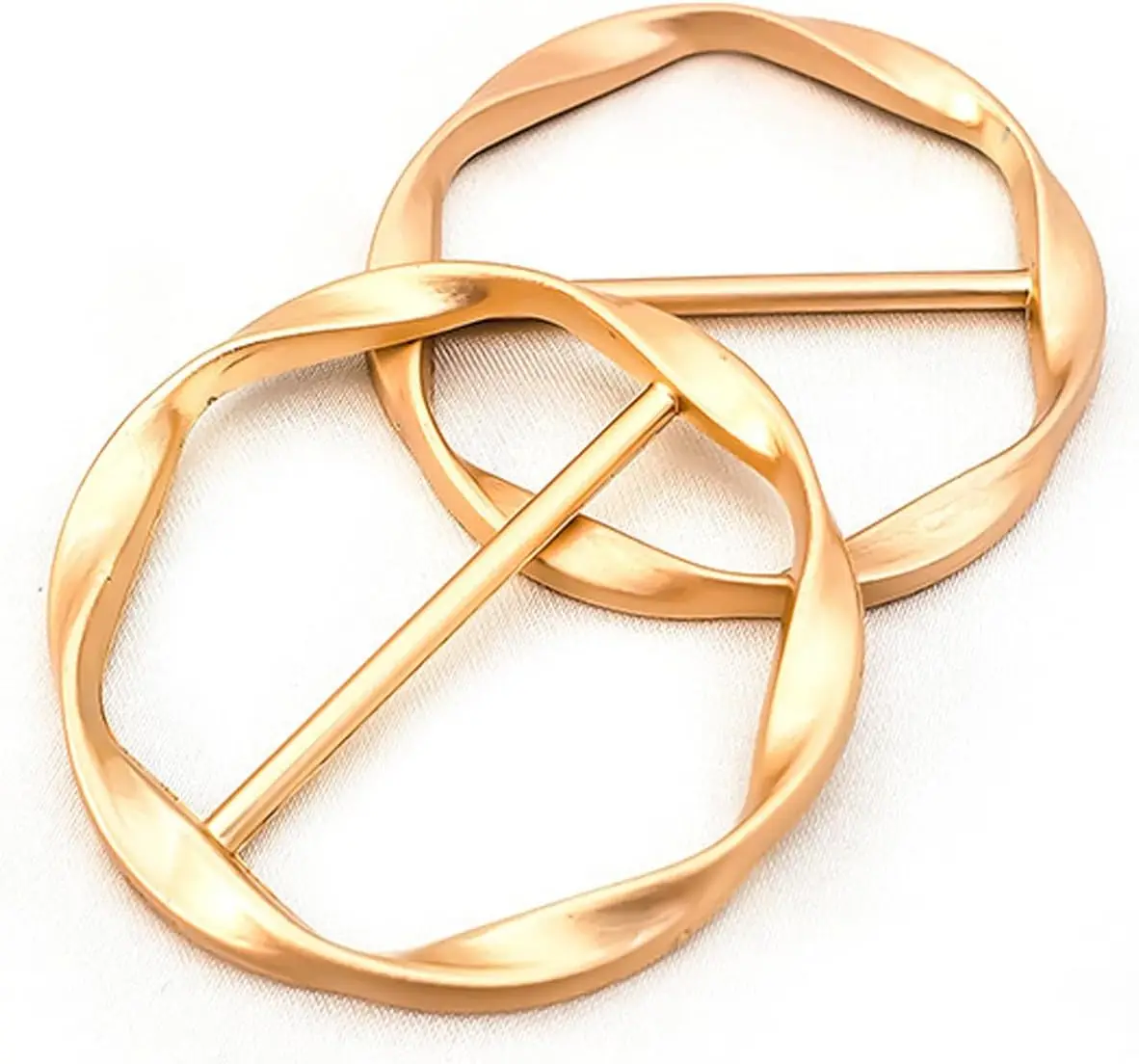 2 Pcs Scarf Ring Clip, Clothes Knotted Buckle for Shirt Silk Scarf
2 Pcs Scarf Ring Clip, Clothes Knotted Buckle for Shirt Silk Scarf