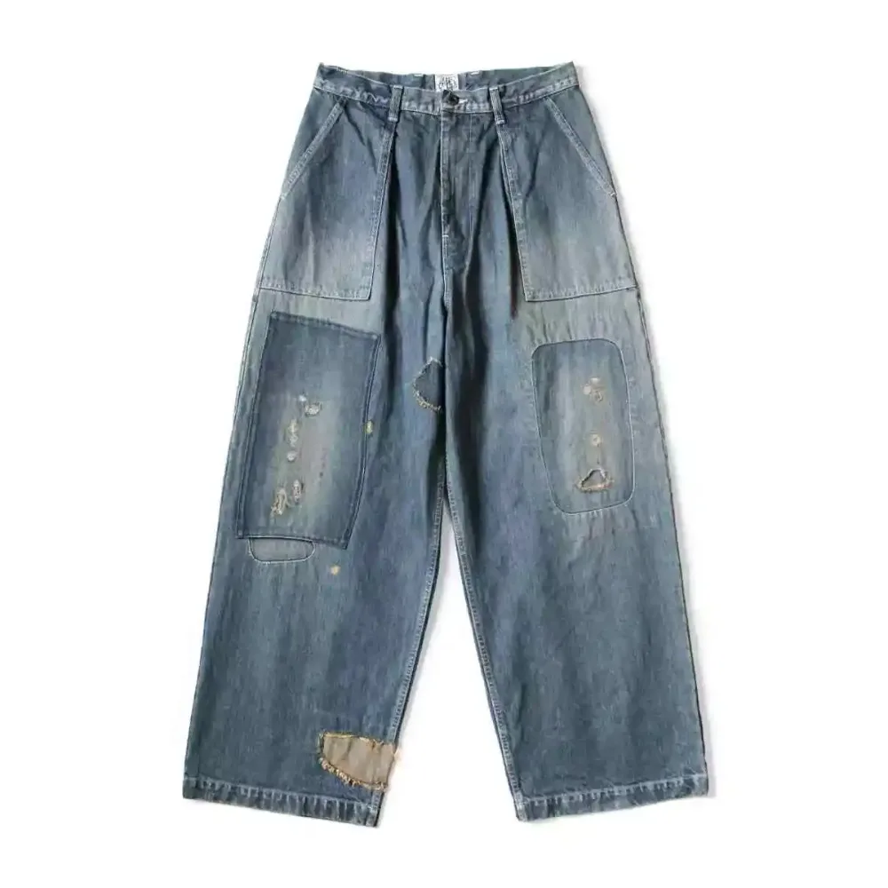 Japan Style Kapital Washed Distressed Patchwork Pants for Men New Arrival Fashion Jeans
Japan Style Kapital Washed Distressed Patchwork Pants for Men New Arrival Fashion Jeans