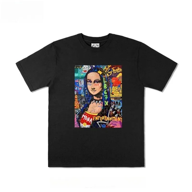 2026 New Fashion Mona Lisa Co-Branded Graffiti Trend Print Men's and Women's Short Sleeve Loose Plus Size Crew Neck T-Shirts
2026 New Fashion Mona Lisa Co-Branded Graffiti Trend Print Men's and Women's Short Sleeve Loose Plus Size Crew Neck T-Shirts