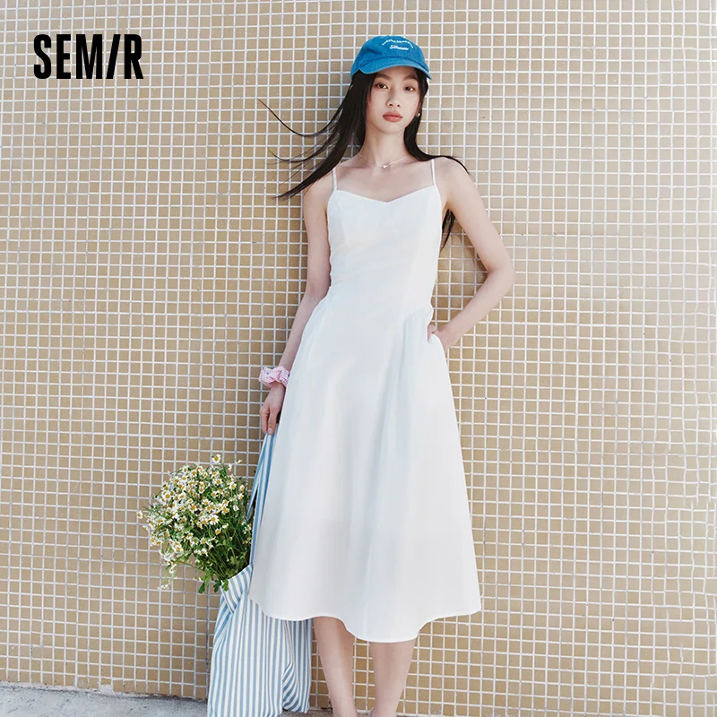 Платье Semir, женское элегантное однотонное универсальное модное нежное платье 2023 года, новое летнее минималистичное платье на бретелях для шикарных нарядов
Платье Semir, женское элегантное однотонное универсальное модное нежное платье 2023 года, новое летнее минималистичное платье на бретелях для шикарных нарядов