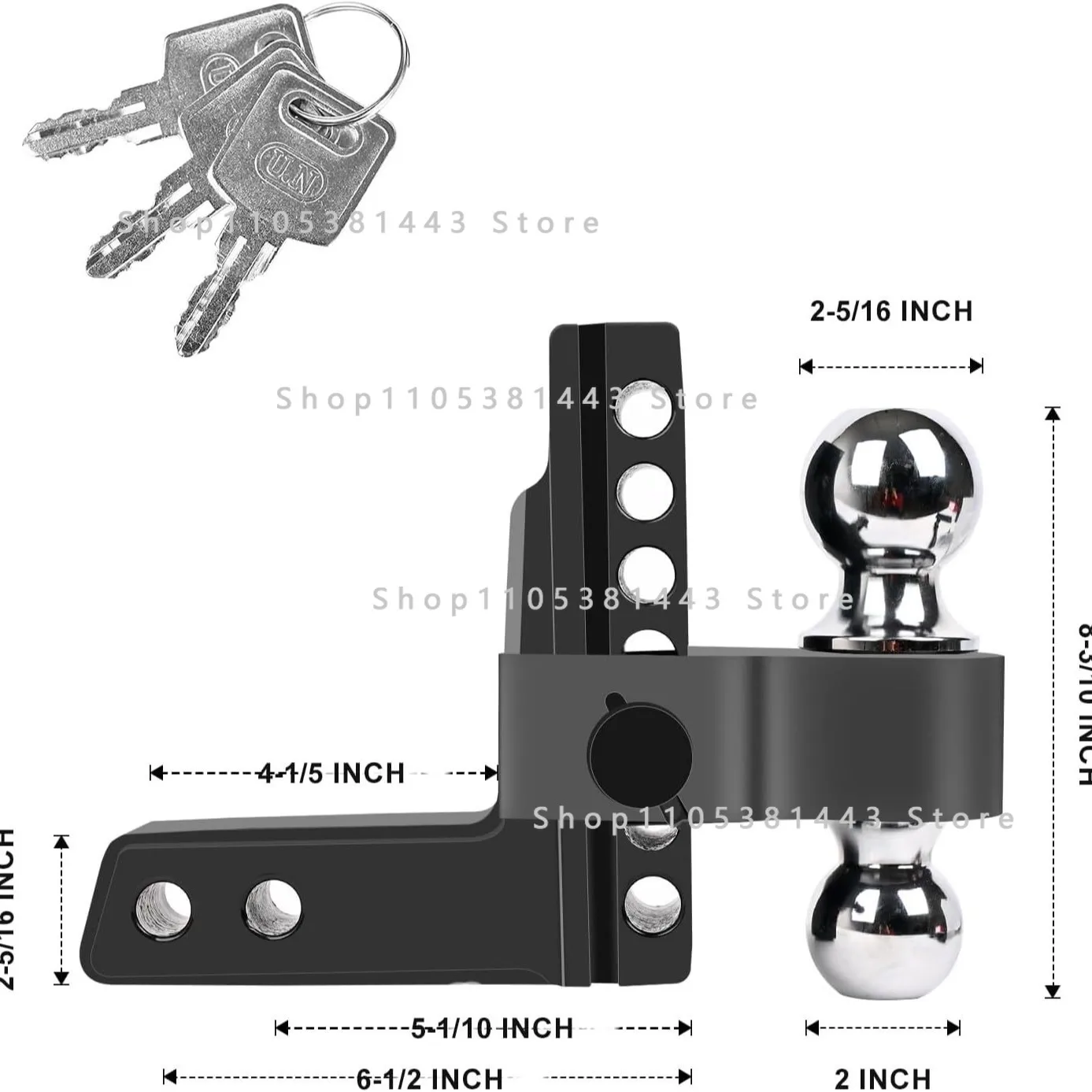 6-Inch with Latch Lock Double-ended Trailer Trailer Arm, Strong Tensile Force, Adjustable Aluminum Alloy Trailer Arm
6-Inch with Latch Lock Double-ended Trailer Trailer Arm, Strong Tensile Force, Adjustable Aluminum Alloy Trailer Arm